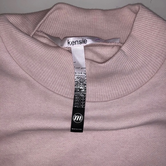 Kensie Pale Sleeveless Tie Front Sweatshirt Dress - Picture 6 of 7